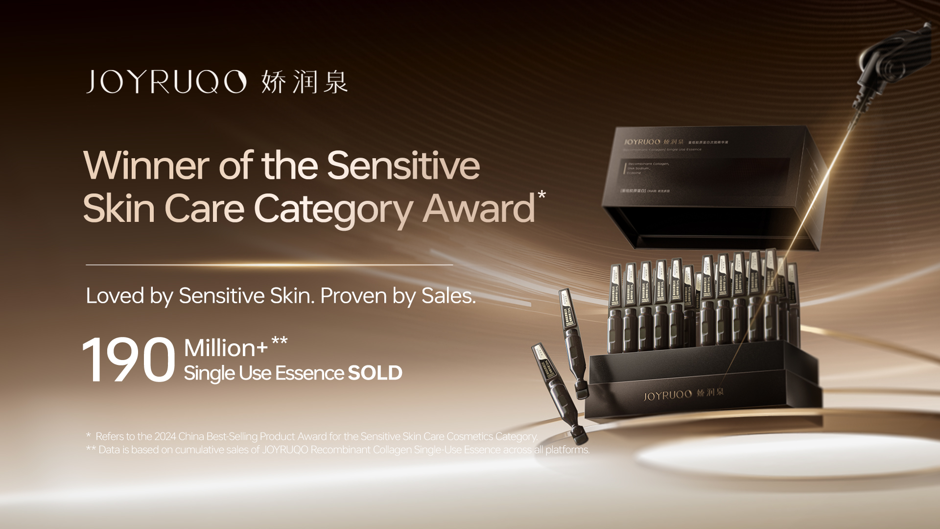 Recombinant Collagen Single-Use Essence 2.0 campaign visual
